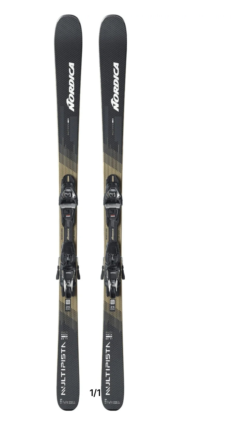 SKIS NORDICA MULTIPISTA 80 TI + FIXATIONS MARKER TPX 12FDT