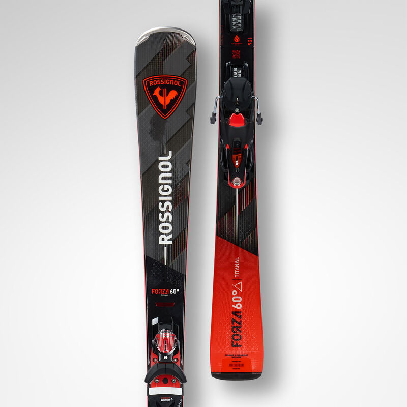 ENSEMBLE DE SKIS DE PISTE ROSSIGNOL FORZA 60 TI KONECT + FIXATIONS SPX12 GW